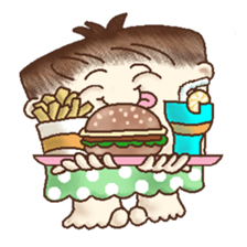 Square Head Caveman sticker #9780919