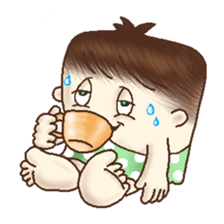 Square Head Caveman sticker #9780920