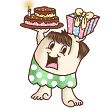 Square Head Caveman sticker #9780922