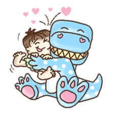 Square Head Caveman sticker #9780923