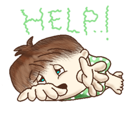 Square Head Caveman sticker #9780924