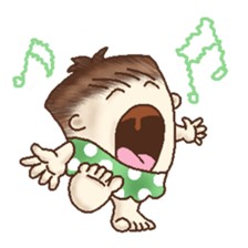 Square Head Caveman sticker #9780926