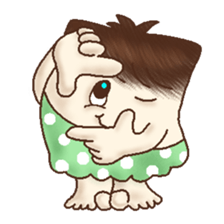 Square Head Caveman sticker #9780927