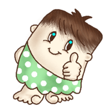 Square Head Caveman sticker #9780929