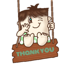 Square Head Caveman sticker #9780932