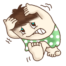 Square Head Caveman sticker #9780933