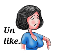 Khaw-Hom Interpreting charming girl sticker #9836785