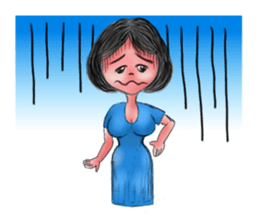 Khaw-Hom Interpreting charming girl sticker #9836791