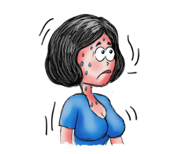 Khaw-Hom Interpreting charming girl sticker #9836813