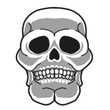 Simple skull 2. sticker #9952577