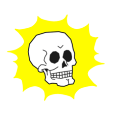 Simple skull 2. sticker #9952592