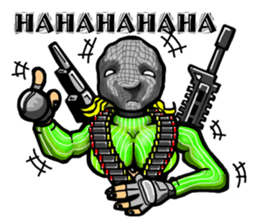 Female warrior sticker #10007649