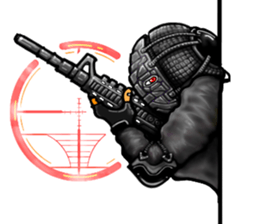 Female warrior sticker #10007655