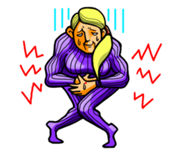 Female warrior sticker #10007656