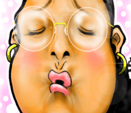 Female warrior sticker #10007658