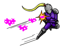 Female warrior sticker #10007661