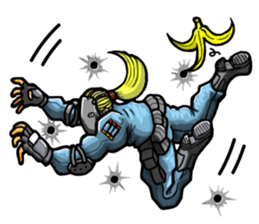 Female warrior sticker #10007663