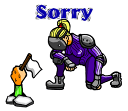 Female warrior sticker #10007667