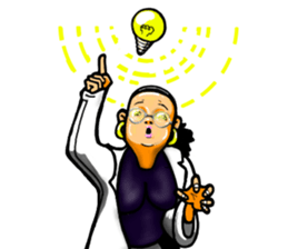 Female warrior sticker #10007669