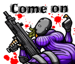 Female warrior sticker #10007671