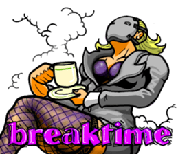 Female warrior sticker #10007672