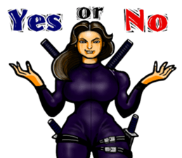 Female warrior sticker #10007678