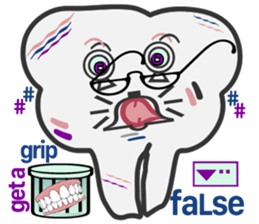 my tooth $en$e sticker #10044492