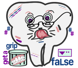 my tooth $en$e sticker #10044492