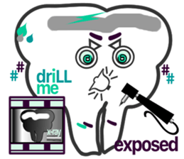 my tooth $en$e sticker #10044498