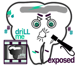 my tooth $en$e sticker #10044498