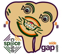 my tooth $en$e sticker #10044499