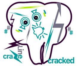 my tooth $en$e sticker #10044502