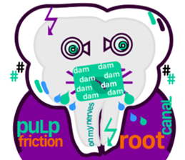 my tooth $en$e sticker #10044511