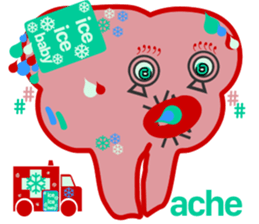 my tooth $en$e sticker #10044516