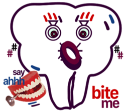 my tooth $en$e sticker #10044518