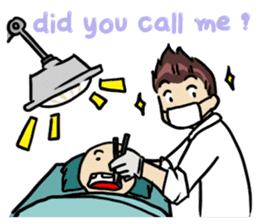 Dentist guy & girl [ENG] sticker #10084993