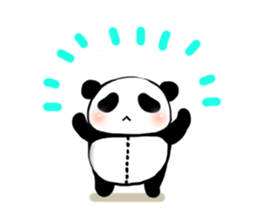 Panda A sticker #10131933