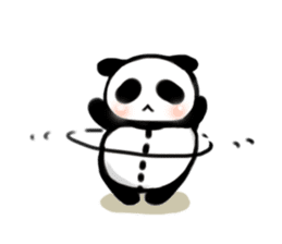 Panda A sticker #10131947