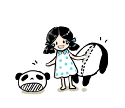 Panda A sticker #10131954
