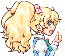 BlondGirlSticker sticker #10173338