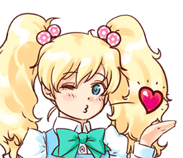 BlondGirlSticker sticker #10173348