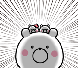 Small white bear! sticker #10184567