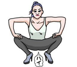 shemale and model sticker #10233398