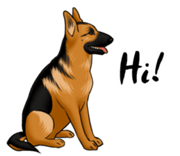 German Shepherd Dogs. sticker #10293990