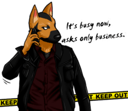 German Shepherd Dogs. sticker #10294002