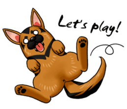 German Shepherd Dogs. sticker #10294008