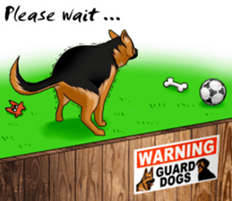 German Shepherd Dogs. sticker #10294010