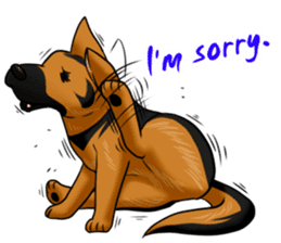 German Shepherd Dogs. sticker #10294017