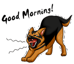 German Shepherd Dogs. sticker #10294020