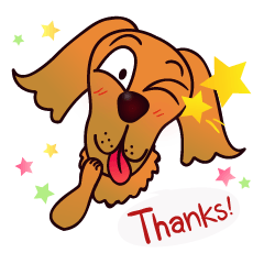 my lovely dog "Cookie" (English)